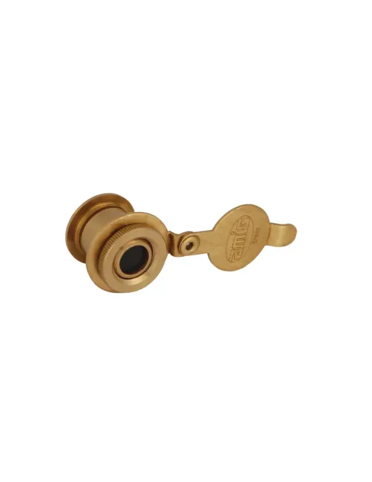 Mirilla para puerta 6 - Ø12 10-15 mm - Latón - Pulido