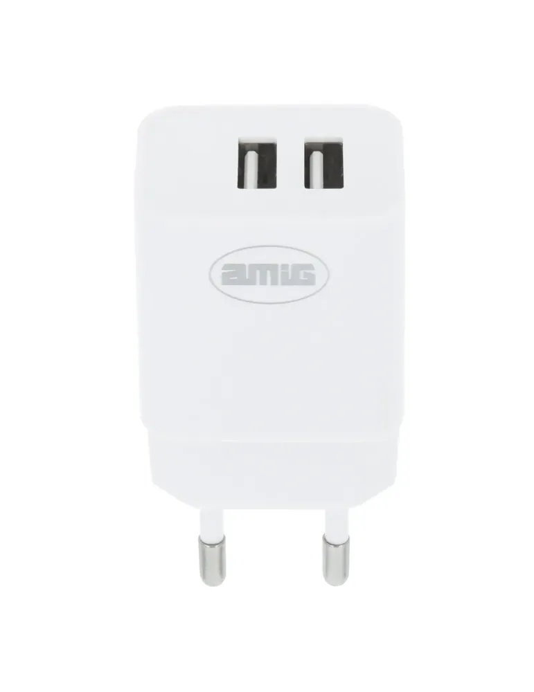 Cargador 2 puertos USB 3214 - Polipropileno - Blanco