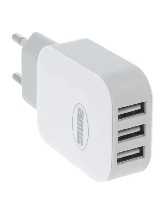 Cargador 3 puertos USB 3215 - Polipropileno - Blanco