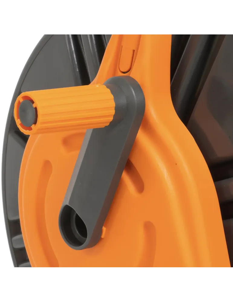Carro portamangueras R46 - 1/2'' - 60 m - Polipropileno - Naranja-Gris