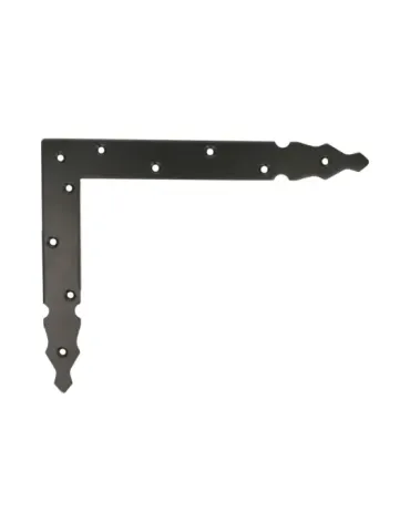 Escuadra gótica 8510 - 300 x 240 mm - Acero - Negro - Izquierda