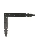 Escuadra gótica 8510 - 300 x 240 mm - Acero - Negro - Izquierda