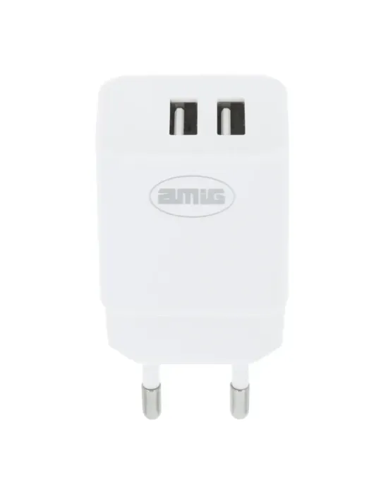 Cargador 2 puertos USB 3214 - Polipropileno - Blanco
