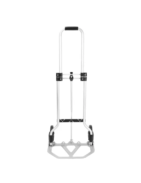 Carretilla plegable 50 - 34 x 38 x 96 cm - Aluminio - Plata