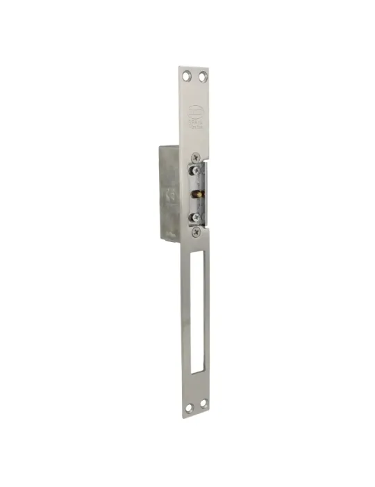 Cerradero eléctrico 21 - 250 x 25 x 3 mm - Acero inoxidable 18/8 - Mate