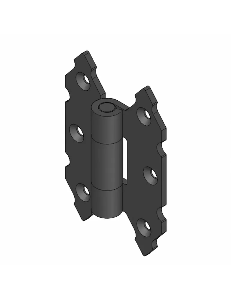 Bisagra 9010 - 90 x 60 mm - Acero - Negro