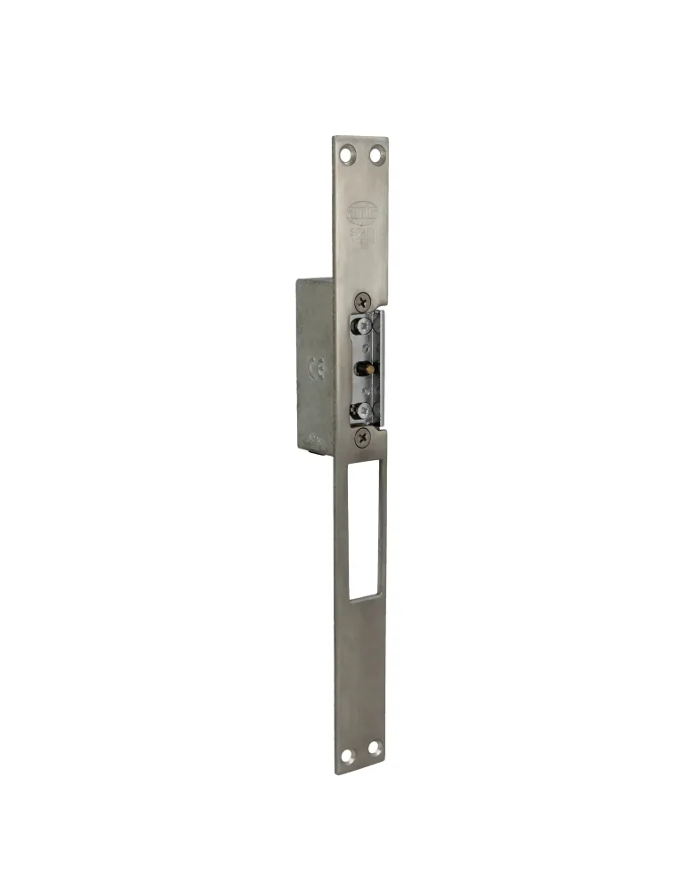 Cerradero eléctrico 30 - 250 x 25 x 3 mm - Acero inoxidable 18/8 - Mate