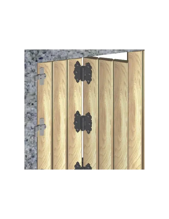 Bisagra 9010 - 90 x 60 mm - Acero - Negro