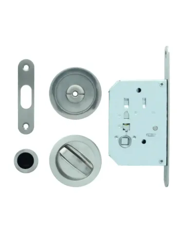 Cerradura kit 607 - 50 mm - Acero - Cromado mate 2
