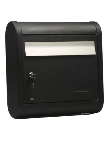 Buzón 8 - 400 x 395 x 120 mm - Aluminio - Negro