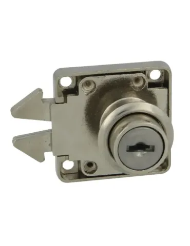 Cerradura mueble llaves iguales 2A1 - 40 x 40 mm - Acero - Niquelado