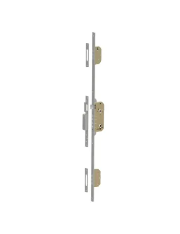 Cerradura multipunto 410 - 1.000 mm - Acero - Esmaltado plata