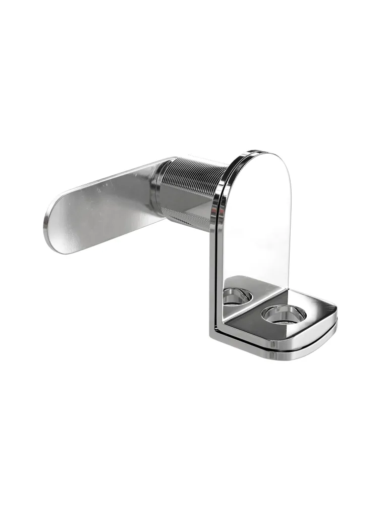 Cerradura taquilla candado AM20 - 60 x 46 x 25 mm - Zamak - Cromado brillo