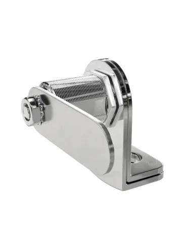 Cerradura taquilla candado AM20 - 60 x 46 x 25 mm - Zamak - Cromado brillo 2