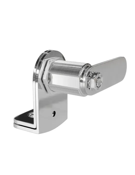 Cerradura taquilla candado AM20 - 60 x 46 x 25 mm - Zamak - Cromado brillo