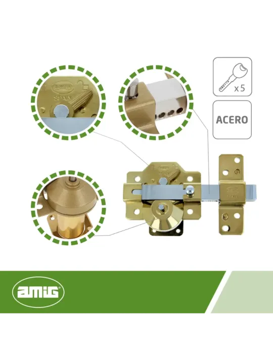 Cerrojo alta seguridad Mod. 2PLUS