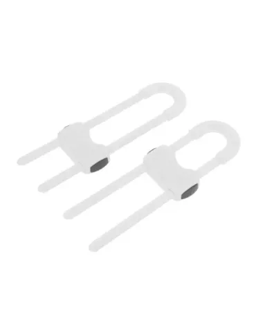 Cierre seguridad de puertas CS515 - 185 x 58 x 14 mm - ABS - Blanco