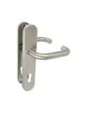 Manilla con placa 3PXB - 230 x 45 mm - Acero inoxidable 18/8 - Mate
