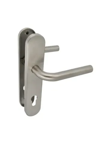 Manilla con placa 4PXB - 230 x 45 mm - Acero inoxidable 18/8 - Mate