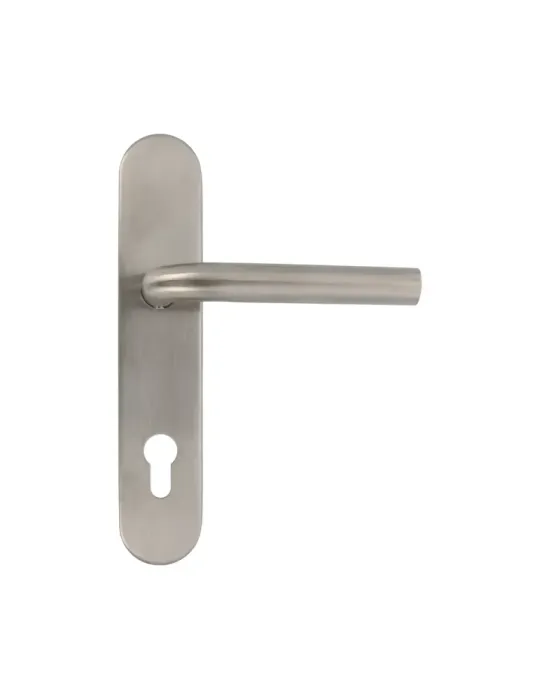 Manilla con placa 4PXB - 230 x 45 mm - Acero inoxidable 18/8 - Mate