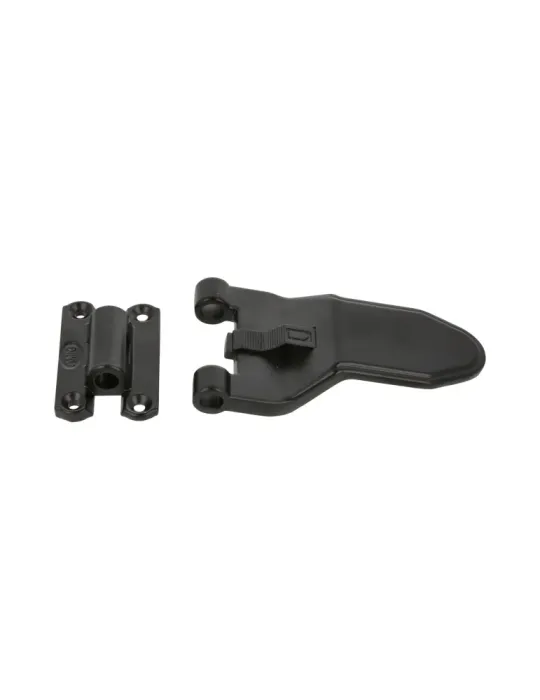 Herraje automático para balcones de una o dos hojas 2916 - 124 mm - Zamak - Negro