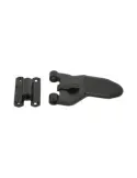Herraje automático para balcones de una o dos hojas 2916 - 124 mm - Zamak - Negro
