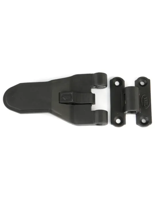Herraje automático para balcones de una o dos hojas 2916 - 124 mm - Zamak - Negro