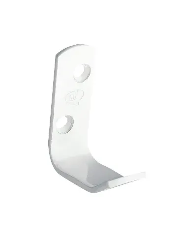 Colgador 10 - 50 x 18 mm - Acero - Blanco