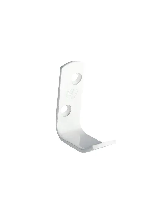 Colgador 10 - 50 x 18 mm - Acero - Blanco