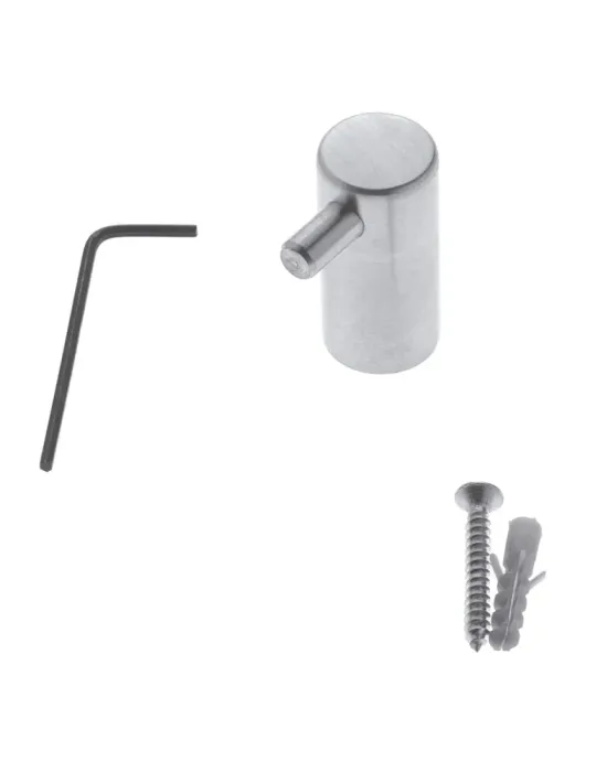 Colgador 12 - Ø19 x 43 mm - Acero inoxidable 18/8 - Mate