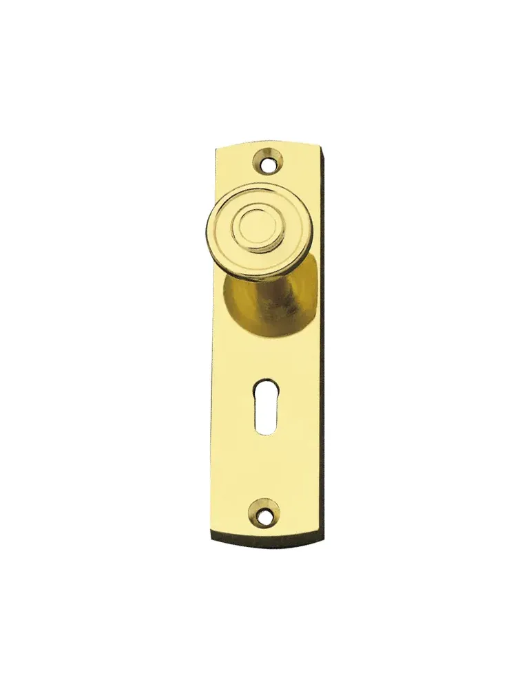 Escudo tirador 18 - 109 x 28 mm - Zamak - Latonado