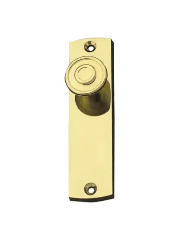 Escudo tirador 19 - 109 x 28 mm - Zamak - Latonado