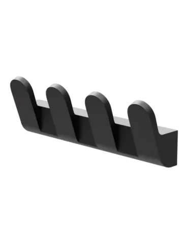 Colgador baño OMA-7 - 175 mm - Zamak - Negro mate