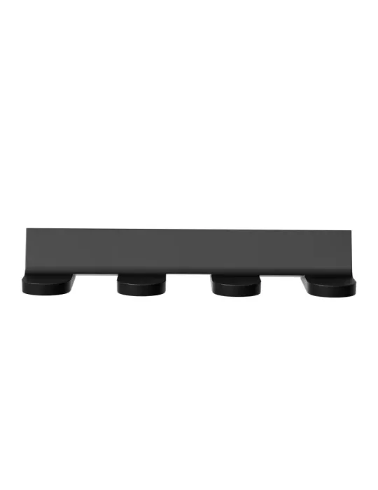 Colgador baño OMA-7 - 175 mm - Zamak - Negro mate