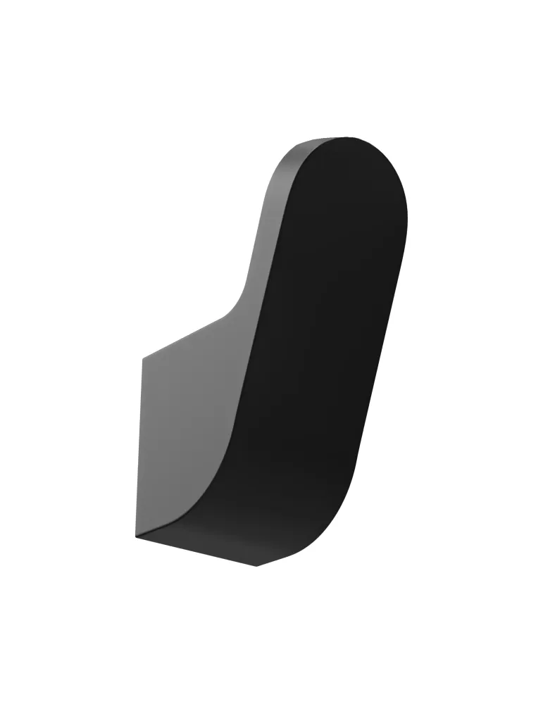 Colgador baño OMA-8 - 25 mm - Zamak - Negro mate