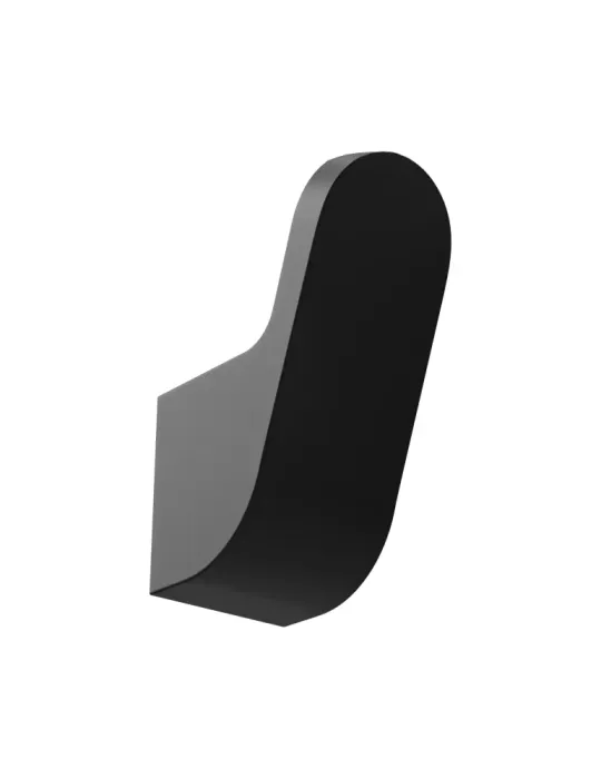 Colgador baño OMA-8 - 25 mm - Zamak - Negro mate