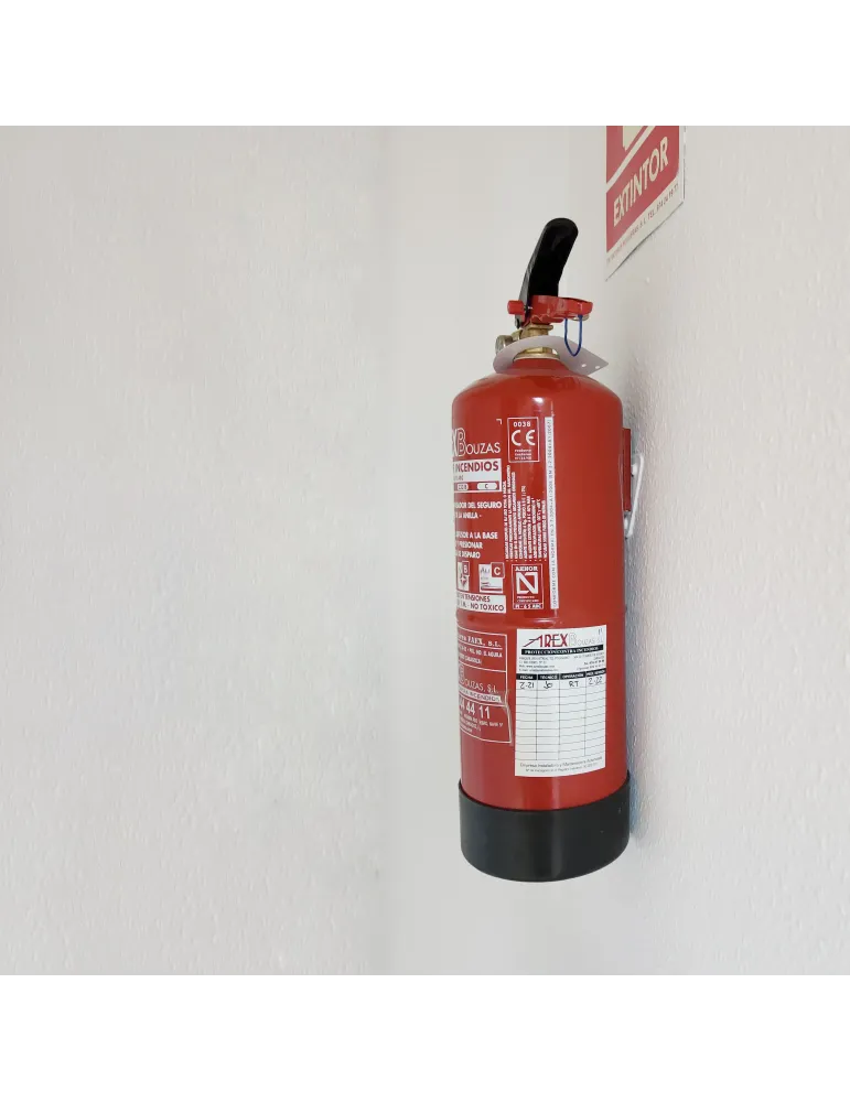 Colgador extintor 1 - 69 x 64,5 x 6,5 mm - Acero - Zincado