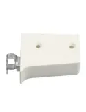 Colgador mueble 12 - 59 x 49 mm - Acero zincado / PVC - Blanco