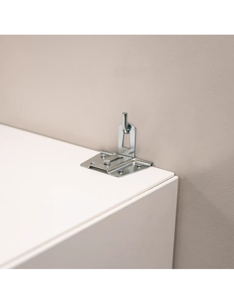 Colgador mueble 4 - 64 x 47 mm - Acero - Zincado