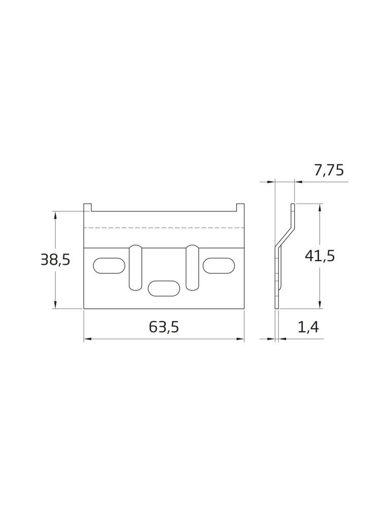 Colgador mueble 8 - Acero - Zincado