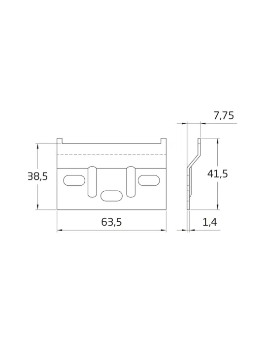 Colgador mueble 8 - Acero - Zincado