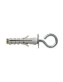 Taco con hembrilla cerrada - M4 - Acero / Nylon - Gris