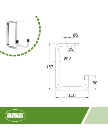 Colgador techo para bicicleta Mod. 752 2