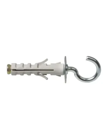 Taco con hembrilla abierta - M4 - Acero / Nylon - Gris