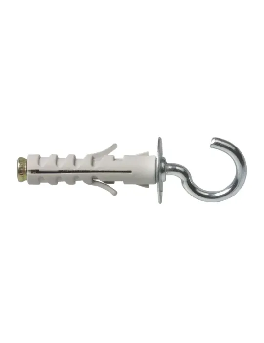 Taco con hembrilla abierta - M4 - Acero / Nylon - Gris