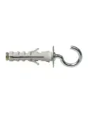 Taco con hembrilla abierta - M4 - Acero / Nylon - Gris