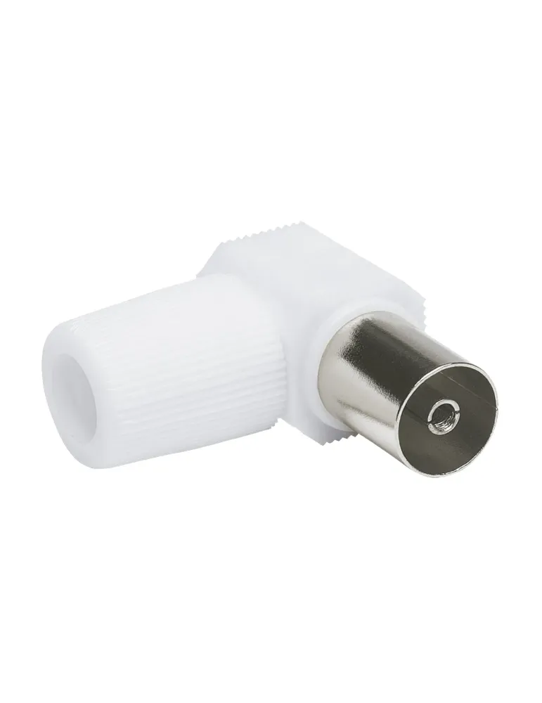 Conector TV 3113 - 9,5 mm - Poliestireno - Blanco