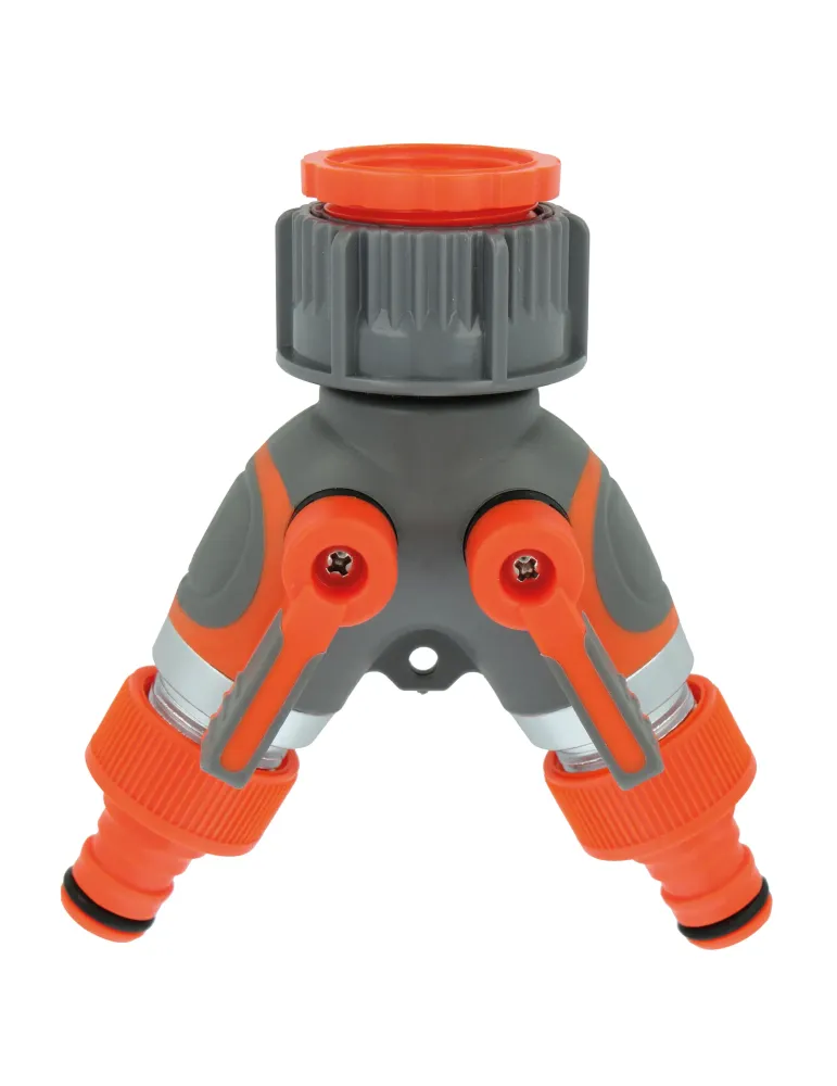 Conector válvula 2 vías R05 PLUS - 1'' - 3/4'' - ABS / goma - Naranja-Gris