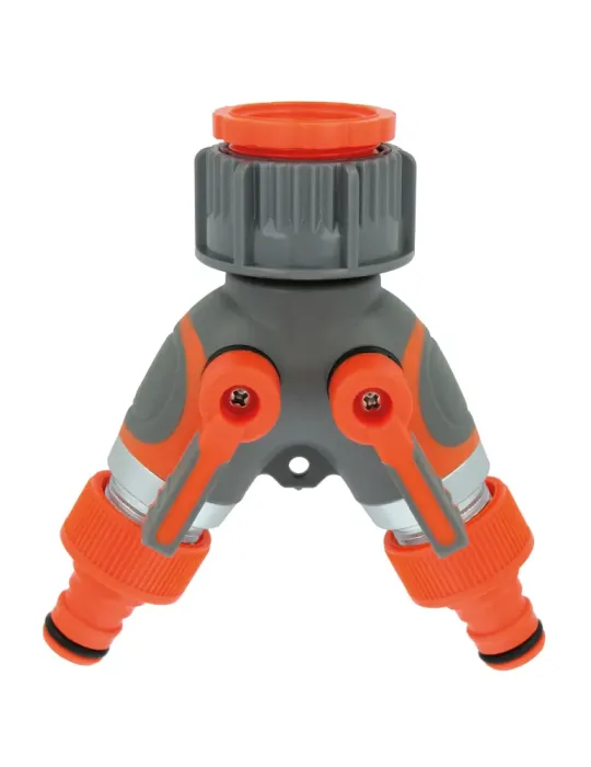 Conector válvula 2 vías R05 PLUS - 1'' - 3/4'' - ABS / goma - Naranja-Gris