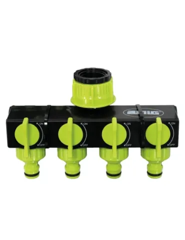 Conector válvula 4 vías R06 - 1'' - 3/4'' - ABS - Verde pistacho